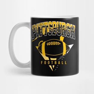 Pittsburgh Football Retro Throwback Mug